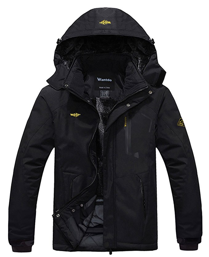 coats for men amazon.com : wantdo menu0027s mountain waterproof fleece ski jacket windproof  rain jacket : sports TGSMCNJ