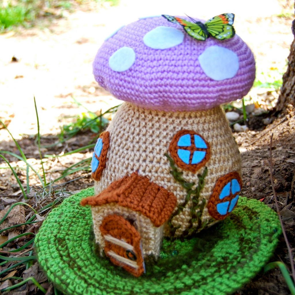 cool crochet patterns spring fairy house - free crochet pattern FRWCIOY