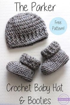 crochet baby booties the parker crochet matching baby hat u0026 booties | free pattern from sewrella AZODAKF