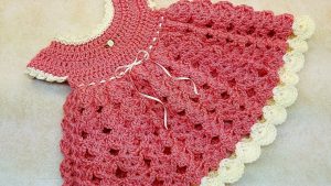 crochet baby dress learn how to #crochet strawberry shortcake baby dress 0-6 months tutorial  #375 LXOZIGD