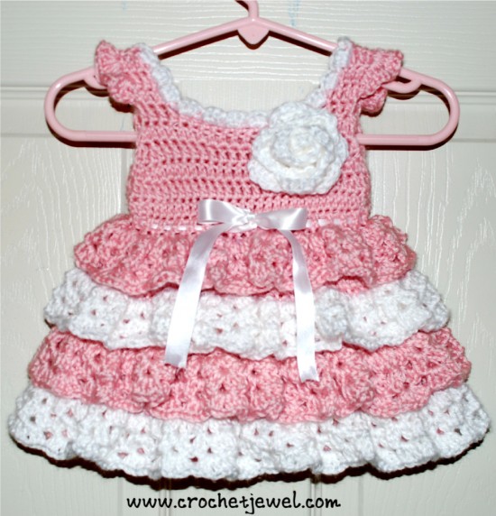 crochet baby dress pattern view in gallery baby-dress-free-crochet-pattern-550x572 FHRUMMG