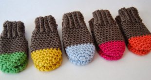 crochet baby mittens free crochet pattern two tone baby mittens DPPYOLR