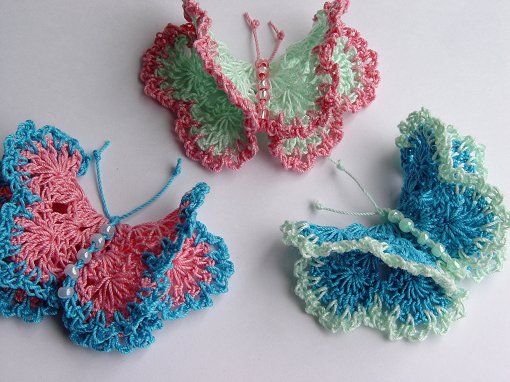 Different kinds of crochet butterfly pattern