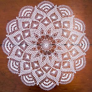 crochet doilies doily with points made with size 30 crochet cotton. no symbol chart. BVOOJEZ