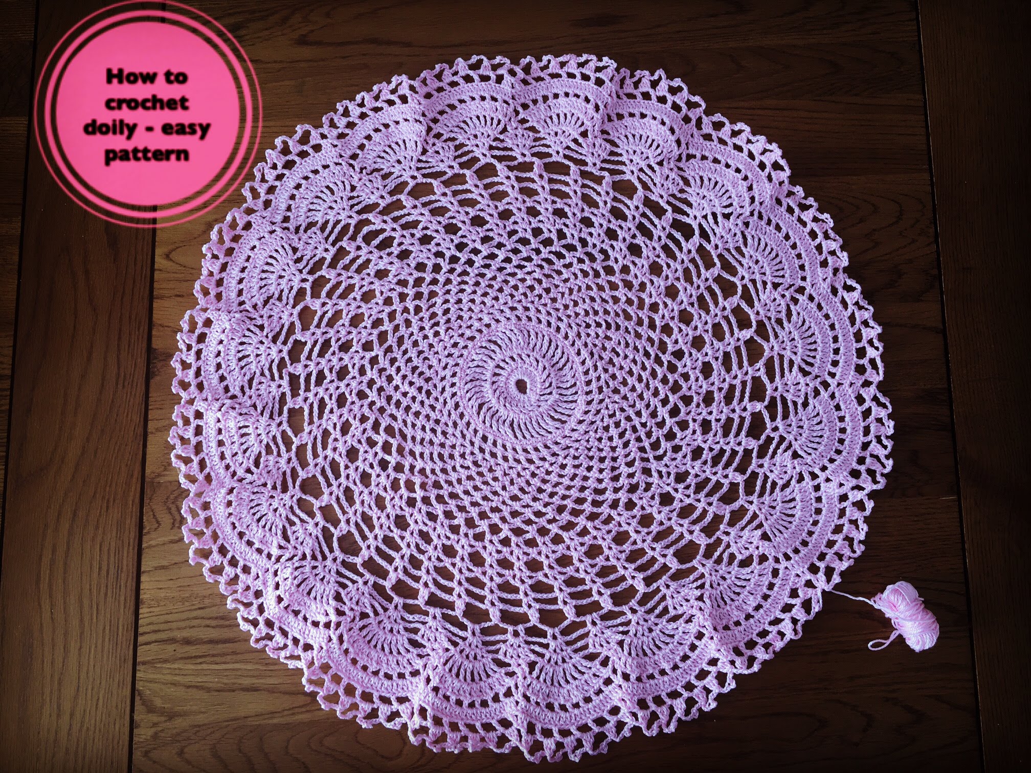 crochet doilies how to crochet doily - easy pattern - youtube THVATZL