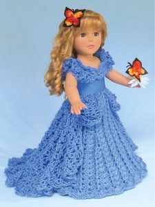 crochet doll clothes a cinderella dream crochet pattern WXPWETR