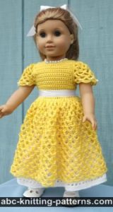 crochet doll clothes american girl doll princess dress IWNAPPH