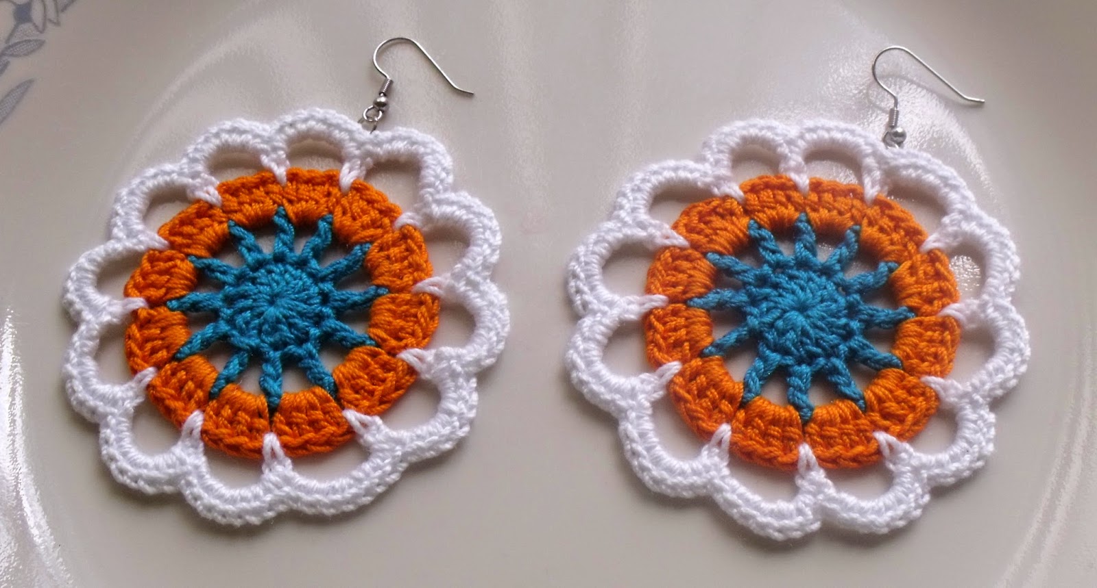 crochet earrings crochet flower earrings VQUKWUL