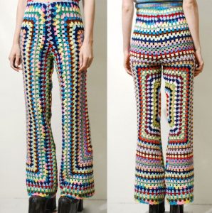 crochet pants rainbow granny square flares crochet by cruxandcrow WRVITLV