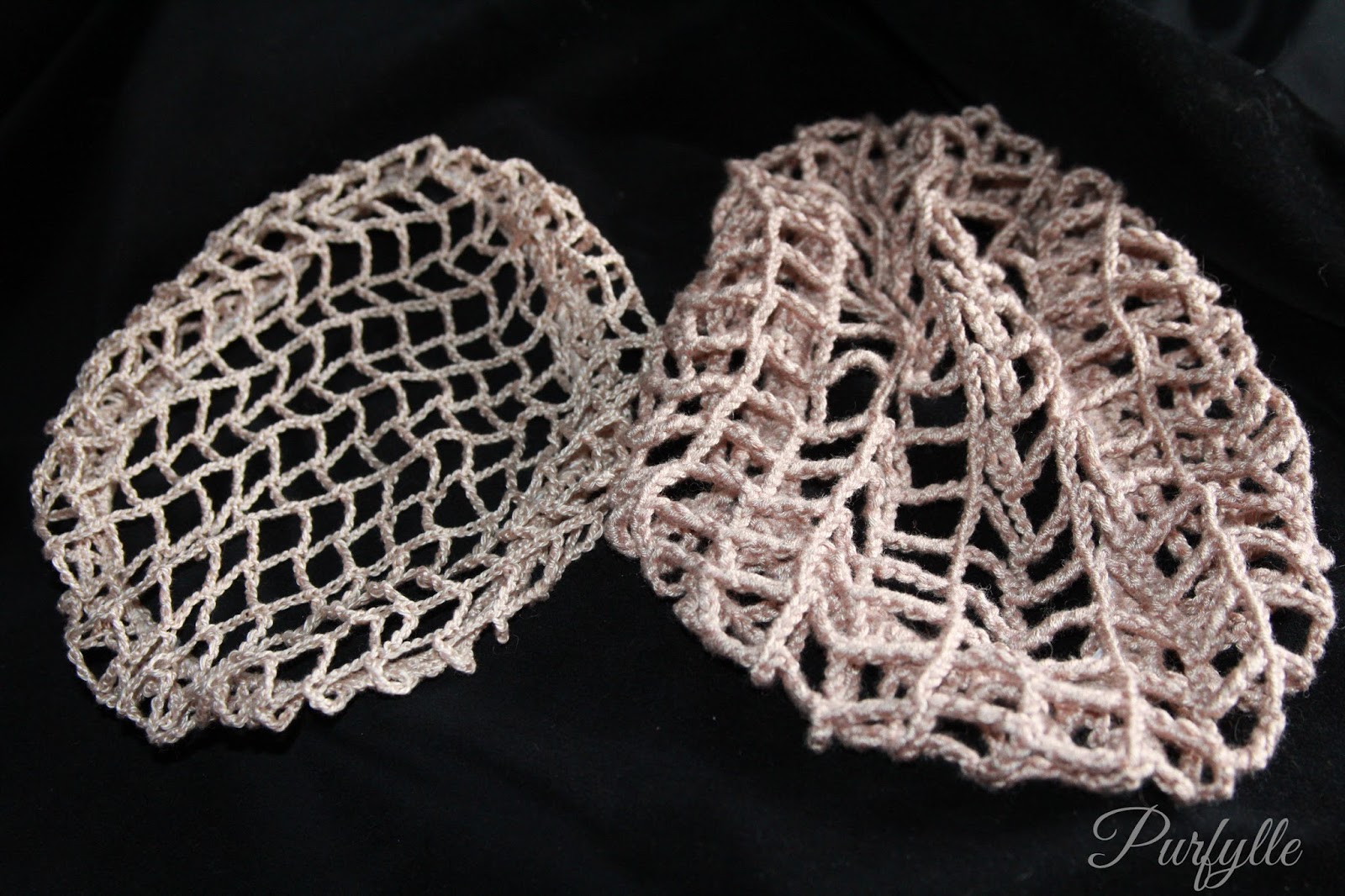 crochet snood pattern vintage snood drawstring ribbon elastic PTMIRYG