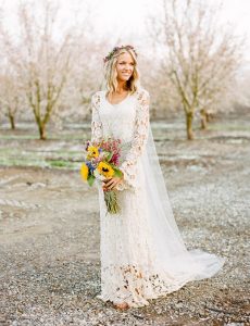 crochet wedding dress this chiffon, floor-length gown can be worn on or off the shoulder. an  extra NLZRKTT