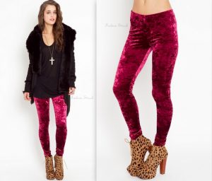 crushed velvet leggings QRVRUIL