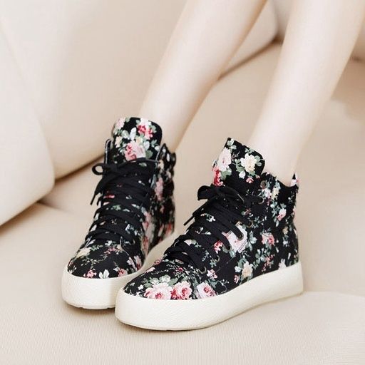cute shoes cute floral black shoes for girl https://www.wish.com/ RUHYBFP