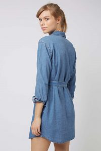 denim shirt dress moto denim shirtdress - how to wear this seasonu0027s key denim pieces - we YNRLEAH