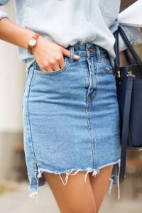 denim skirts 180+ top spring summer fashion style ideas 2017. denim pencil skirthigh ... EDKMBAD