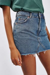 denim skirts moto denim pelmet skirt MZJZRAC