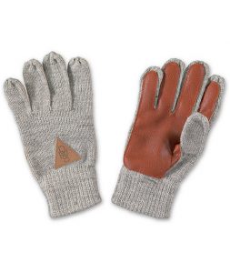 dravus worked heather gray knit gloves PLXRGVU