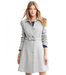 dress coat banana republic banana republic fit-and-flare bow coat QGSLQFI