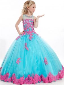 dresses for kids custom flower girl dresses princess kids pageant party gown ball gown  applique SBAOVHZ