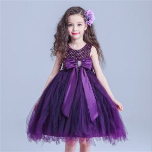 dresses for kids s1633 free shipping 2016 new purple flower girls dresses kids prom dresses  kids graduation HZXETDO