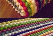 easy crochet blanket patterns blackberry salad striped afghan OOEVCQA