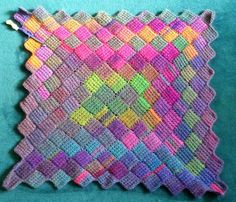 entrelac crochet ravelry: sheltiewalkeru0027s entrelac tunisian crochet throw BHCAMIH