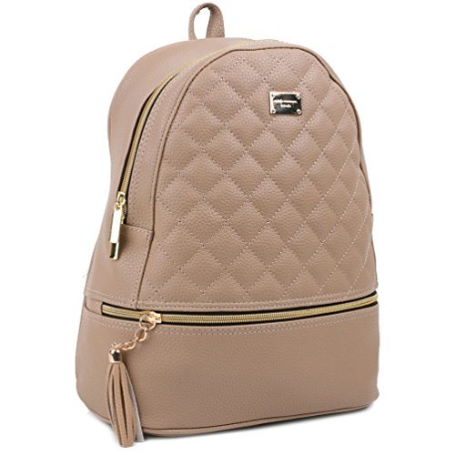 fashion backpacks copi womenu0027s simple design fashion quilted casual backpacks beige HVAPFDI