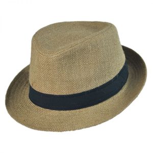 fedora hats jute fabric fedora hat QAQOXJL