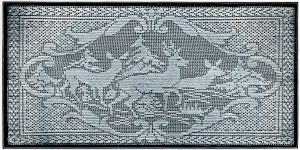 filet crochet deer pattern FLIFDWD