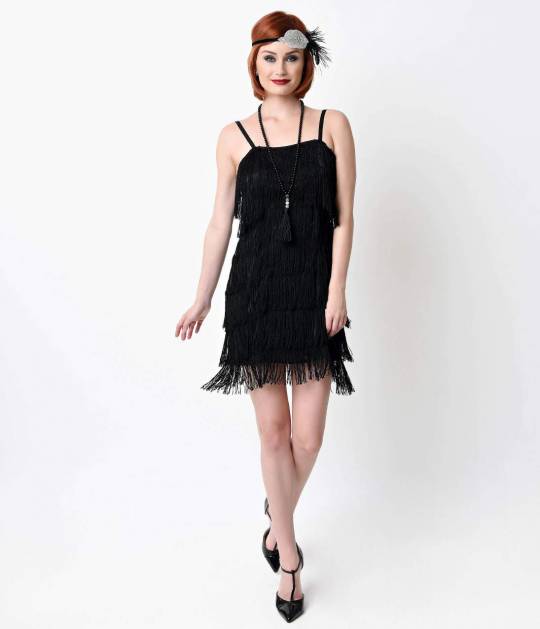 flapper dresses your faves have been sent! home; black speakeasy tiered fringe flapper dress ODSAGJI