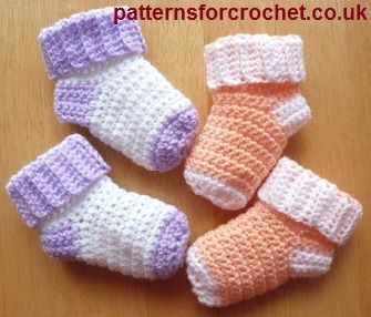 free baby crochet patterns free baby sock crochet pattern from http://www.patternsforcrochet.co. RXUEJOT