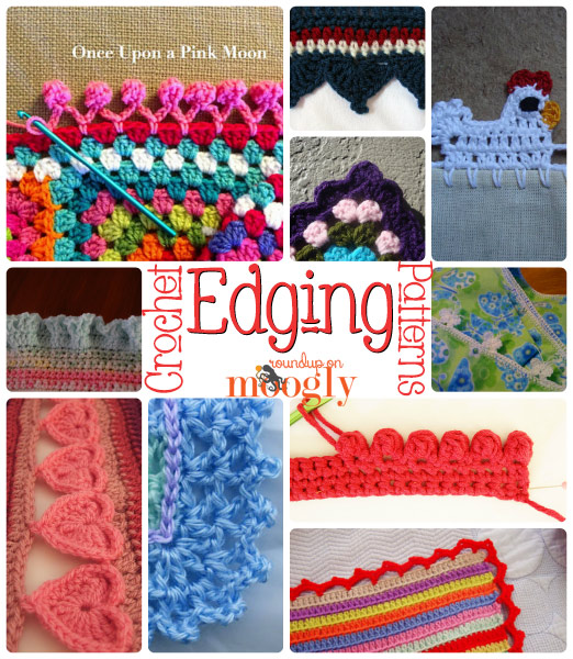free #crochet edging patterns - great for blankets, napkins, towels,  tablecloths, XLFUQVV