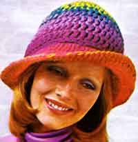free crochet hat patterns a rainbow hat EWRXIWB