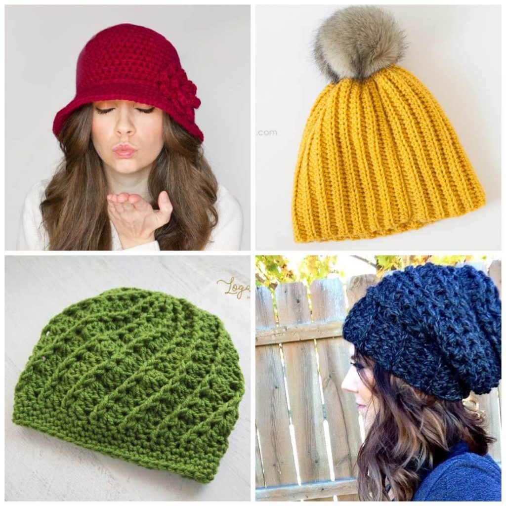 A variety of free crochet hat patterns for making hats easily ...