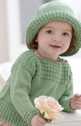 free knitting patterns for children free knitting pattern for baby boat neck sweater and sun hat - grace  alexander ZZFRQOM