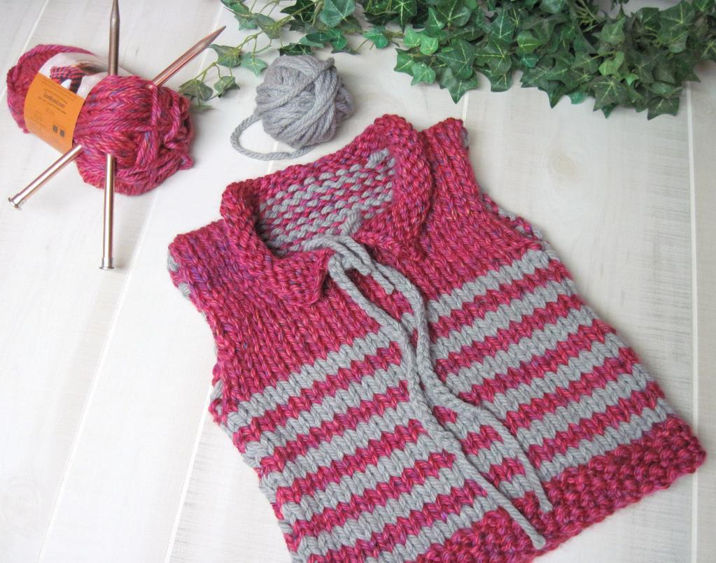 free knitting patterns for children free toddler striped vest knitting pattern AZRFFAT