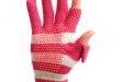 freehands womenu0027s stripe wool knit gloves ... FBKHTKJ