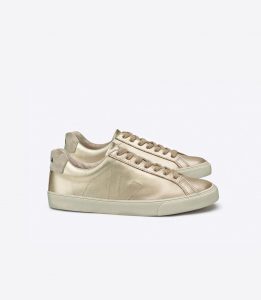 gold sneakers veja esplar leather gold - en - veja store ZZIVWJN