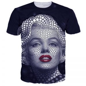 graphic t shirts women men funny t shirts creative design marilyn monroe print graphic t  shirts casual KZJFKGX