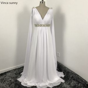 grecian dress aliexpress.com : buy greek style wedding dresses with watteau train 2017 v  neck long GTNTPDG