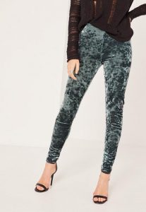 grey crushed velvet leggings MYVRGXW