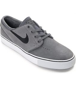 grey shoes nike sb janoski dark grey u0026 black skate shoes SGGNDHU