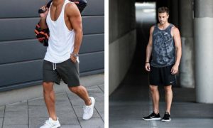 gym wear for men sleeveless gym shirt ZBNMQRI