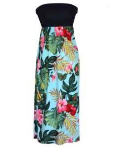 hawaiian dresses maxi long knit top strapless hawaiian dress moana SKAXOND