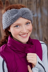 headband knitting pattern dark leaf ear warmers · knit headband pattern DXOXHCG