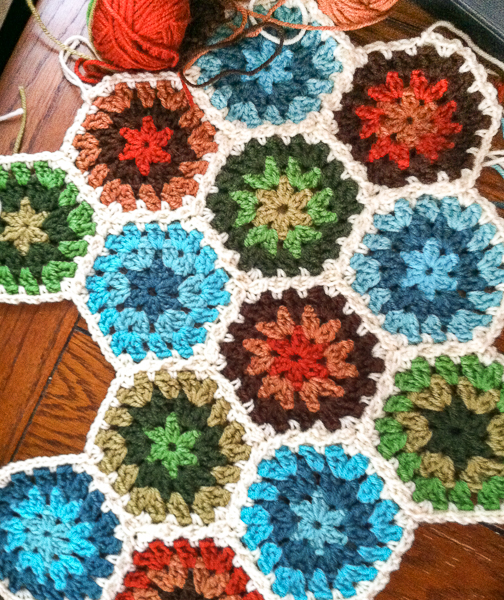 hexagon crochet pattern granny hexagon pattern CGZZLFF