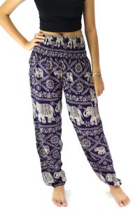 hippie pants elephant pants /hippies pants /boho pants one size fits dark puple YABWSOA