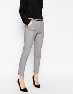 image 4 of asos cigarette pants with belt BJVQNAM