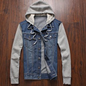 jean jackets for men aliexpress.com : buy 2017 spring autumn man hood denim jacket men  sportswear casual casual GARUOPE