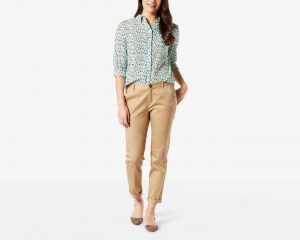 khaki pants for women boyfriend chino | golden honey | dockers® united states (us) LTMIQOX